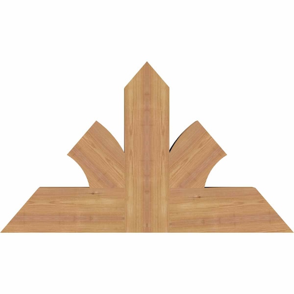 Ekena Millwork Richland Timber Gable Bracket, Western Red Cedar, 36"W x 21"H x 3 1/2"D x 5 1/2"F, 14/12 Pitch GBW036X21X0406RIC00SWR - main